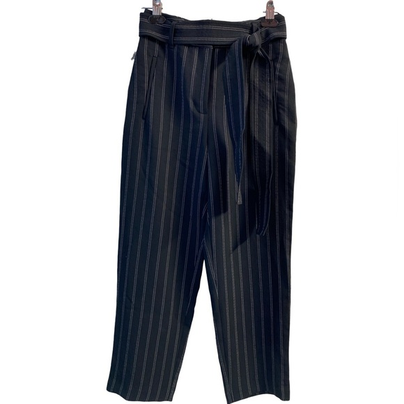 Wilfred Jallade Black/White Stripe Tie Front Pant Size 0 - Picture 6 of 14